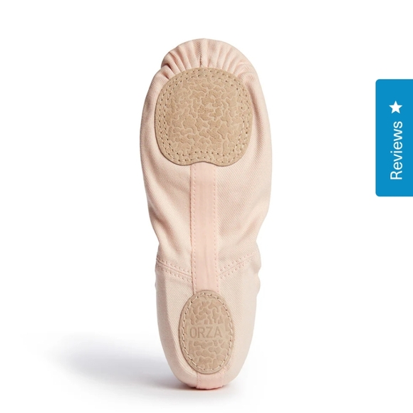 NWT Orza Pro One Adult Ballet Pink Flat 7 (8-8.5) Canvas Shoe - Picture 3 of 6
